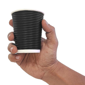 Fiesta Recyclable Coffee Cups Ripple Wall Black 8oz (Pack of 500)