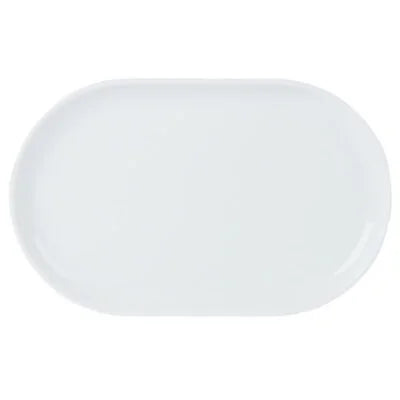 Narrow Oval Plate White 30 x 15cm / 12 x 6'' - Pack Of 6