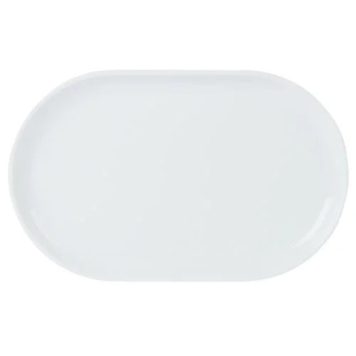 Narrow Oval Plate White 32 x 20cm / 12.5 x 8'' - Pack Of 6