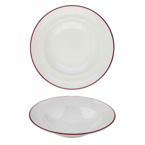 Modest Maroon Coupe Plate 17cm / 6.25″