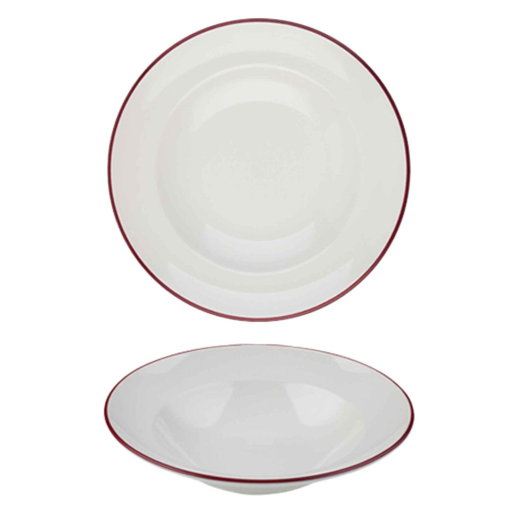 Modest Maroon Coupe Plate 17cm / 6.25″