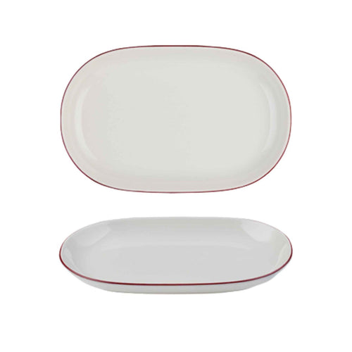 Modest Maroon Oval Platter 33 x 21cm / 13″ x 8.25″