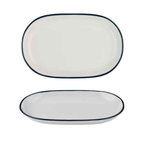 Modest Navy Oval Platter 33 x 21cm / 13″ x 8.25″