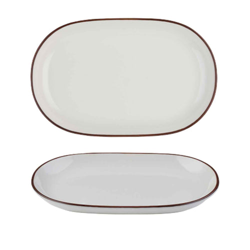Modest Brown Oval Platter 33 x 21cm / 13″ x 8.25″