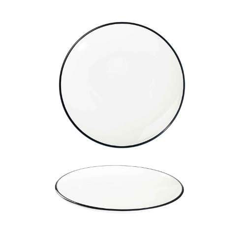 Modest Black Coupe Plate 17cm / 6.25″