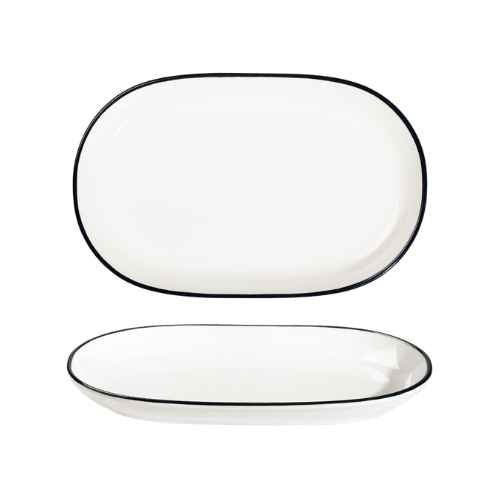 Modest Black Oval Platter 28 x 18cm / 11″ x 7″