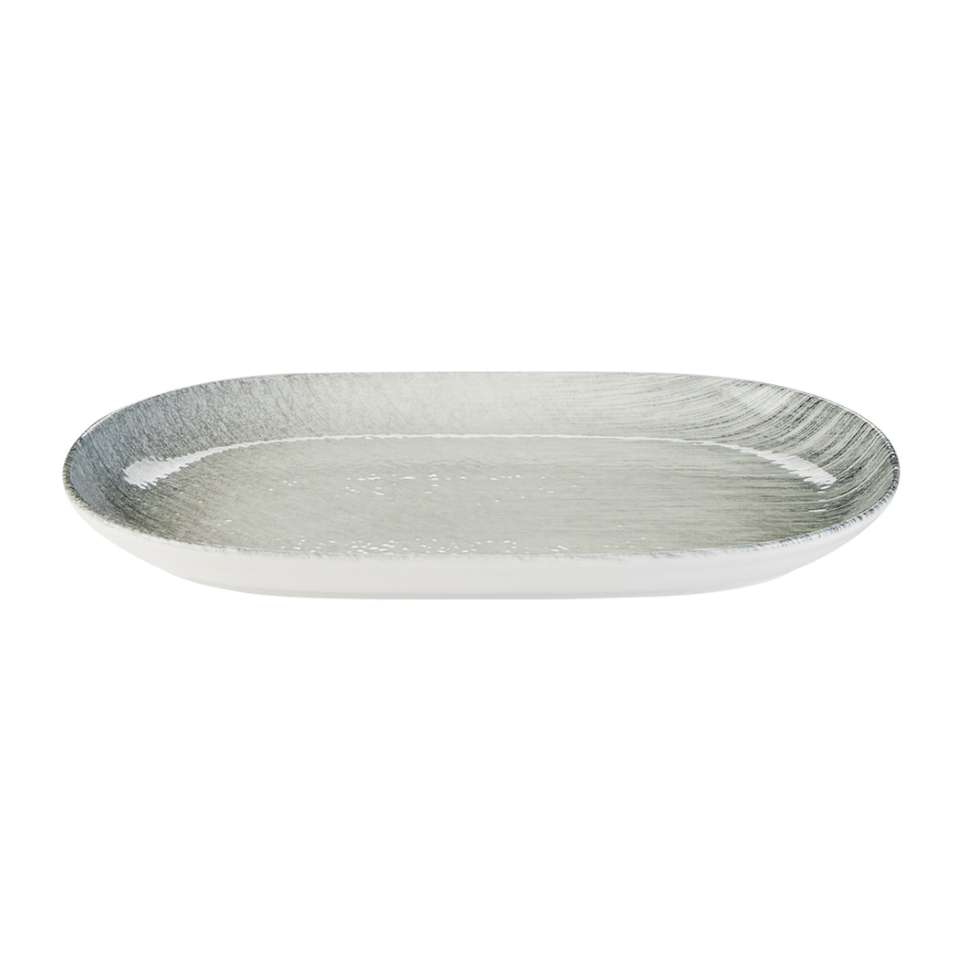 Linear Oval Platter 28 x 18cm - Qty 6