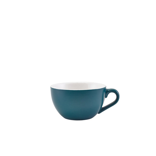 GenWare Porcelain Matt Teal Bowl Shaped Cup 17.5cl/ 6oz - Qty 6