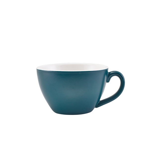 GenWare Porcelain Matt Teal Bowl Shaped Cup 34cl/ 12oz - Qty 6