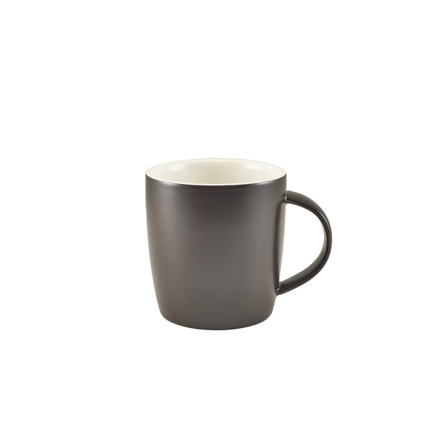 GenWare Porcelain Matt Black Cosy Mug 35cl/12.3oz - Qty 6