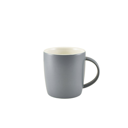 GenWare Porcelain Matt Grey Cosy Mug 35cl/12.3oz - Qty 6