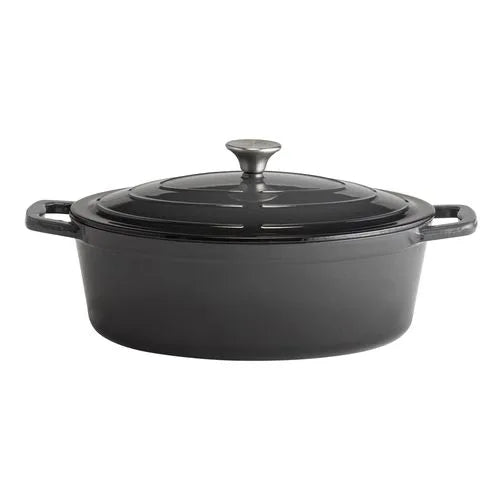Grey Roaster with Lid 33 x 25cm