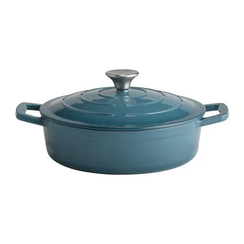 Blue Roaster with Lid 25cm