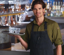 Chef Works Urban Rockford Canvas Wide Bib Apron Steel Grey