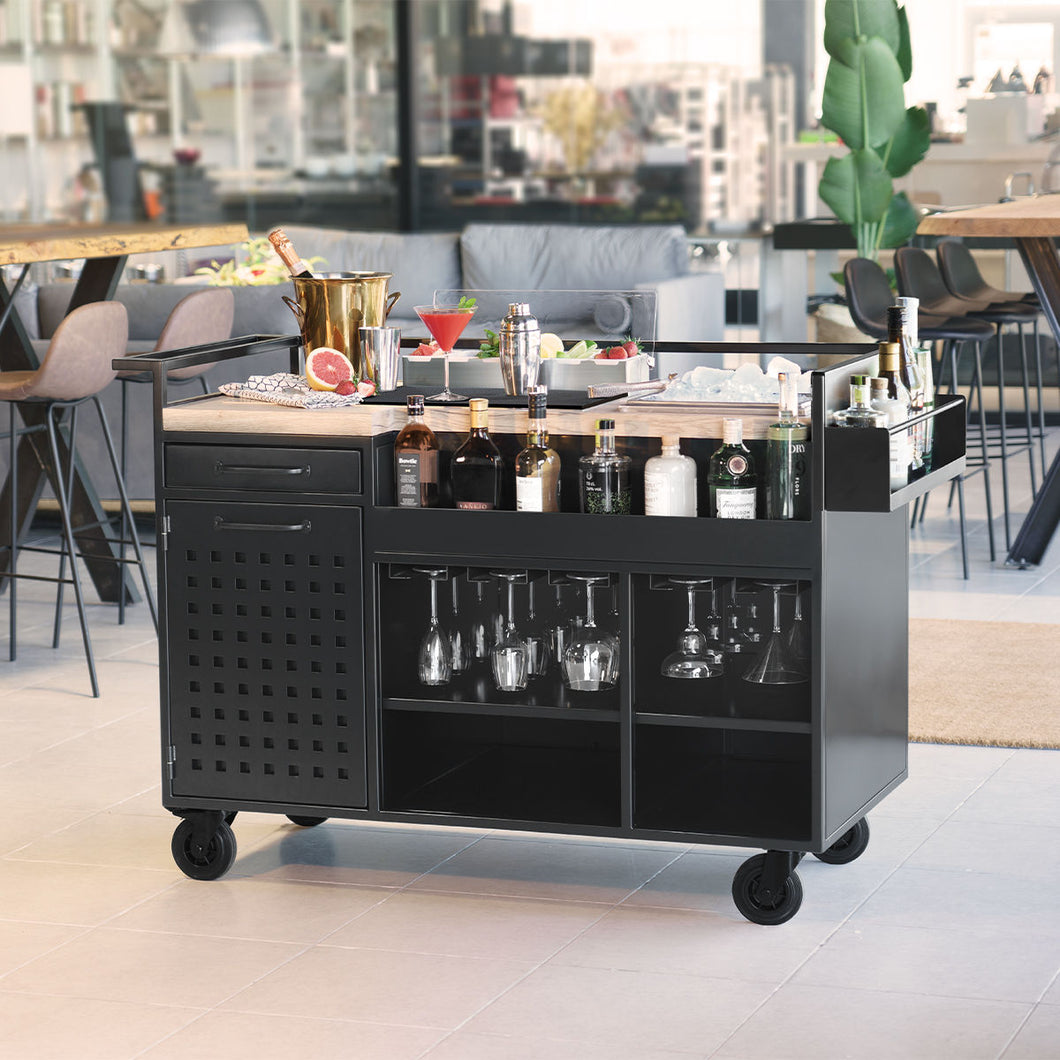 Cocktail Trolley - W985 x D630 x H1325mm