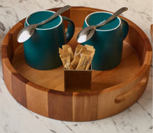 Acacia Wood Round Serving Tray 30cm