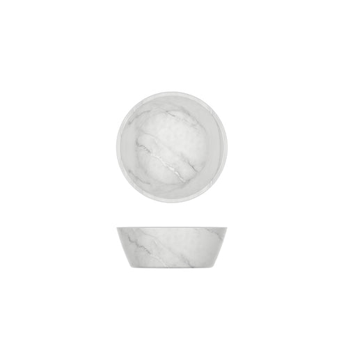 White Marble Agra Melamine Bowl 12.7 x 4.5cm- QTY 24