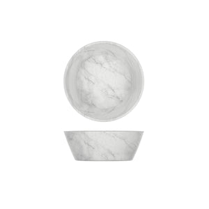 White Marble Agra Melamine Bowl 20.5 x 7.5cm- QTY 6