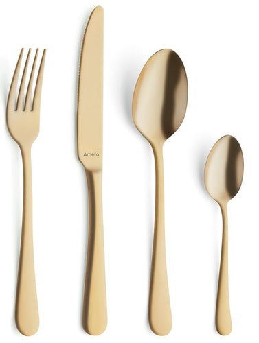 Gold Dessert Spoon - Qty 12 pack