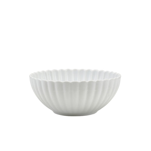 Incise Porcelain Scalloped Side Bowl 13cm - Qty 6