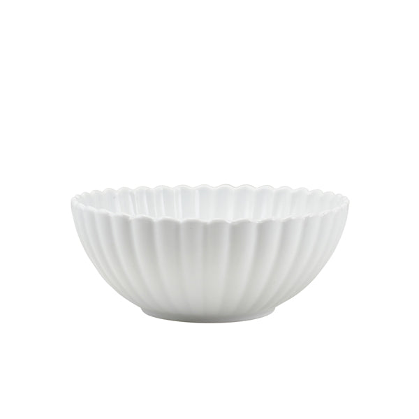 Incise Porcelain Scalloped Side Bowl 16cm - Qty 6