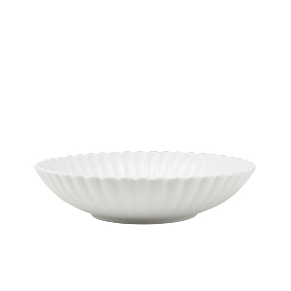 Incise Porcelain Scalloped Coupe Bowl 23cm - Qty 6