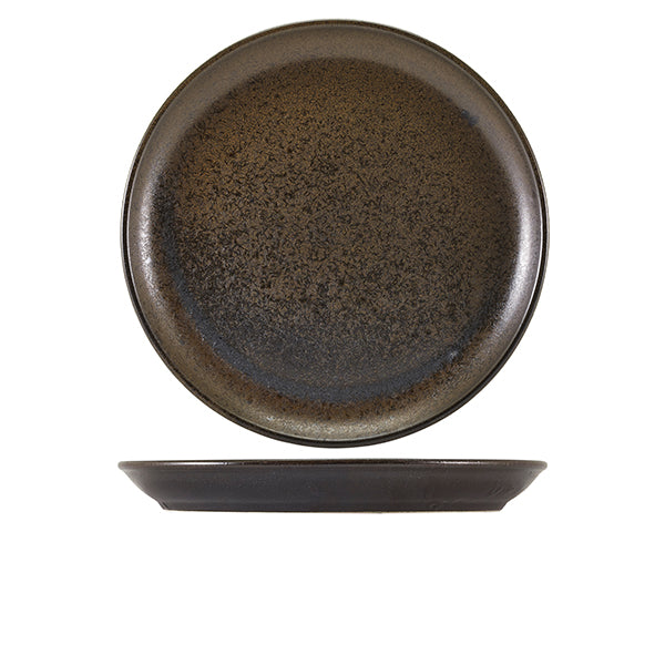 Terra Porcelain Black Coupe Plate 30.5cm - Qty 6