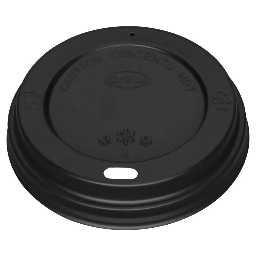 Fiesta Recyclable Coffee Cup Lids Black (Pack of 1000)