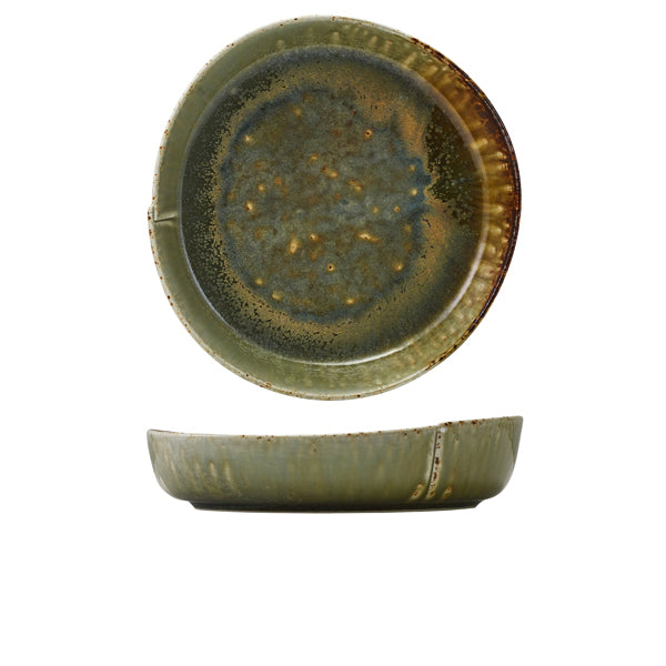Kozo Porcelain Midori Deep Plate 23cm - Qty 6