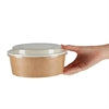 Recyclable Kraft Salad Pots & Lid - Large 1300ml / 45oz