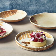 Terra Porcelain Roko Sand Presentation Plate 21cm - Qty 4