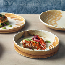 Terra Porcelain Roko Sand Presentation Bowl 20.5cm - Qty 4