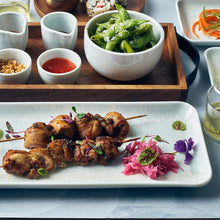 Terra Porcelain Pearl Narrow Rectangular Platter 36x16.5cm - Qty 3