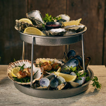 GenWare Two Tier Vintage Steel Seafood Stand
