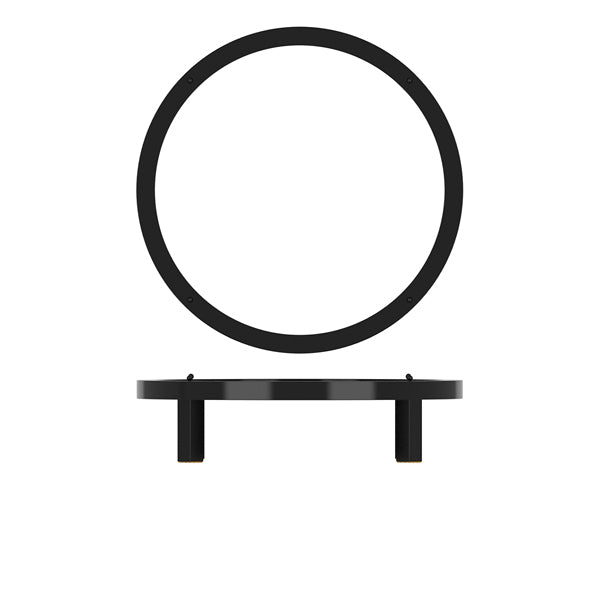 Black Luxor Metal Round Riser 28.5 x 7cm