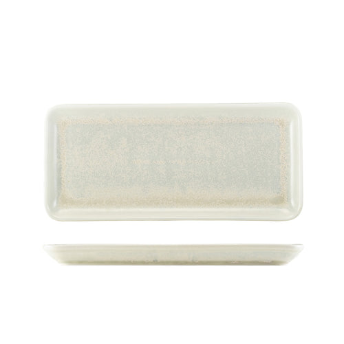 Terra Porcelain Pearl Narrow Rectangular Platter 31x14cm - Qty 6