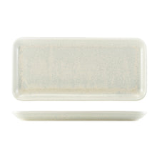 Terra Porcelain Pearl Narrow Rectangular Platter 36x16.5cm - Qty 3