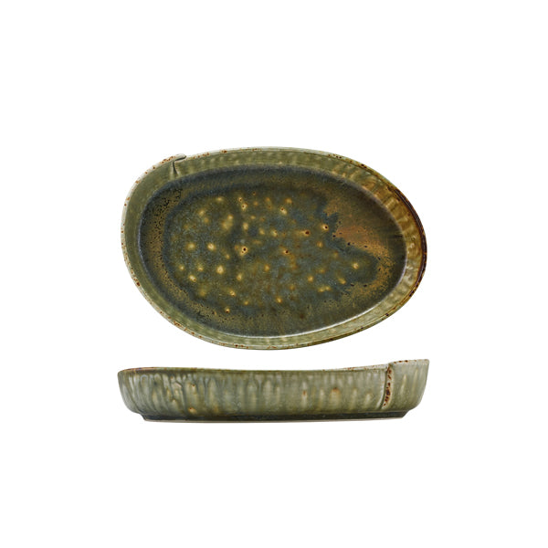 Kozo Porcelain Midori Oval Plate 23cm - Qty 6