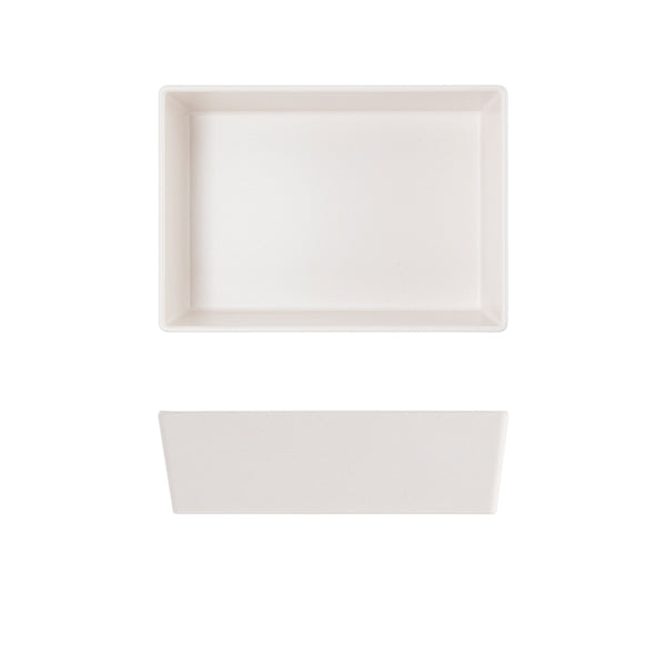 White Tokyo Melamine Salad Box 20.5 x 14.5 x 6cm- QTY 6