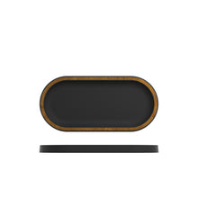 Copper/Black Utah Melamine Oval Tray 32 x 15cm