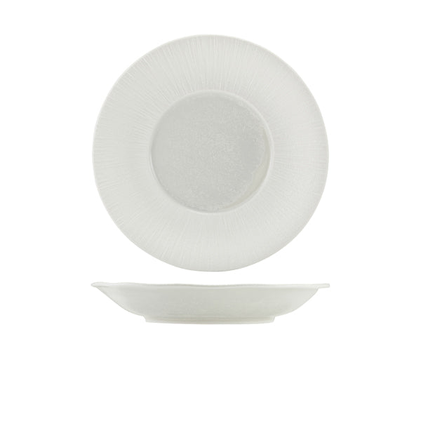 Incise Porcelain Lucine Deep Winged Plate 26cm - Qty 6