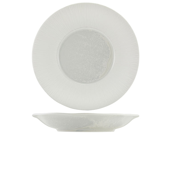 Incise Porcelain Lucine Deep Winged Plate 30cm - Qty 6