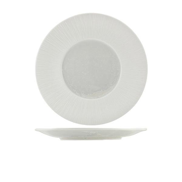 Incise Porcelain Lucine Winged Plate 28.5cm - Qty 6