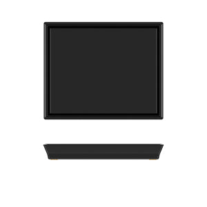 Black York Melamine GN1/2 Tray 32.5 x 26.5cm