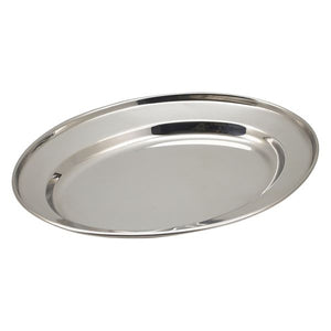 S/St Oval Flat 9"