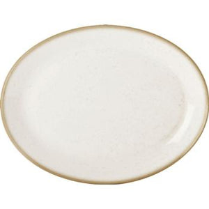 Oatmeal Oval Plate 30cm/12''