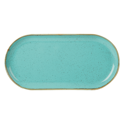Sea Spray Narrow Oval Plate 32x20cm/12.5x8''