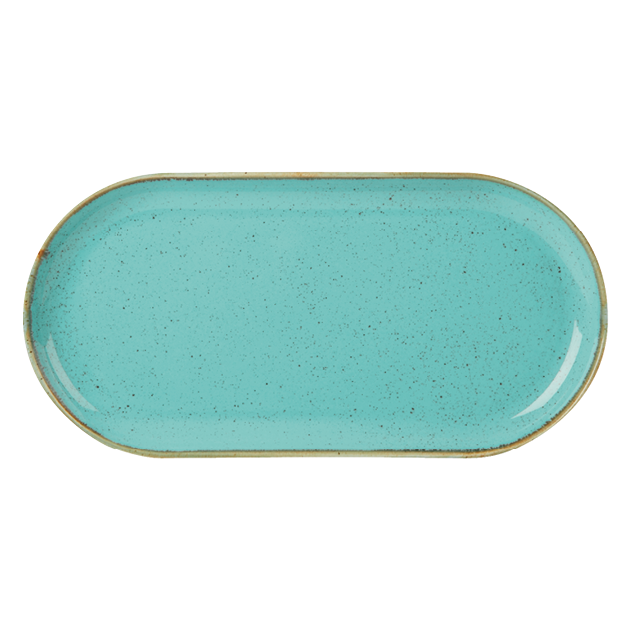 Sea Spray Narrow Oval Plate 32x20cm/12.5x8''