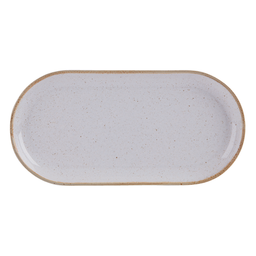Stone Narrow Oval Plate 32x20cm/12.5x8''