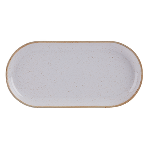 Stone Narrow Oval Plate 32x20cm/12.5x8''